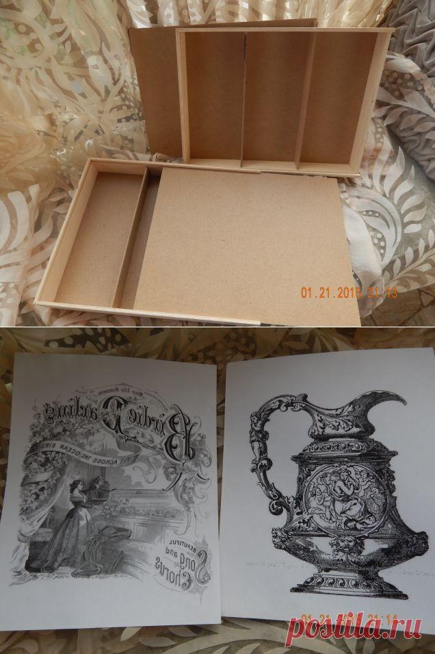 Небольшой урок по вживлению распечатки / Декупаж / Декупаж. Мастер-классы