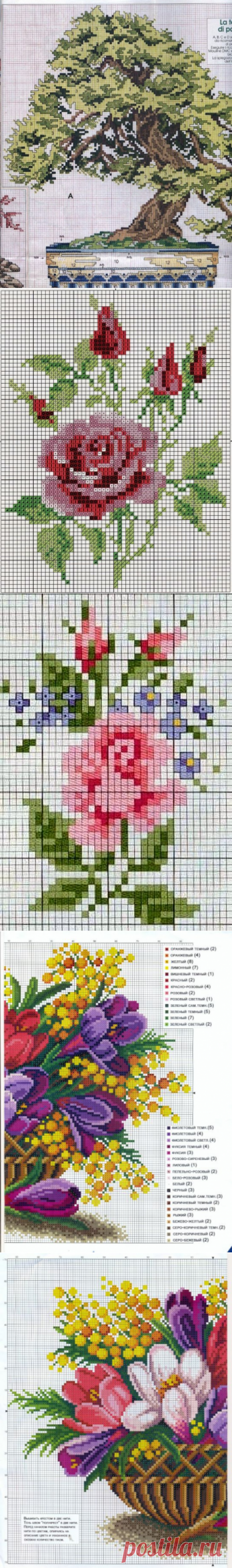СХЕМЫ ВЫШИВОК КРАСИВЫХ