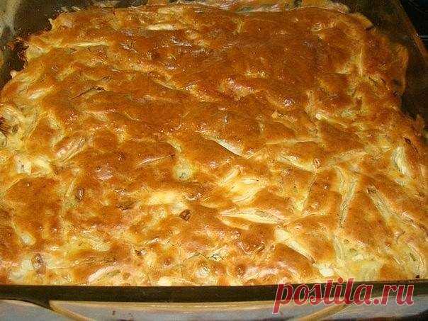 Ленивый пирог с капустой, быстрее не бывает — Домашняя кулинария