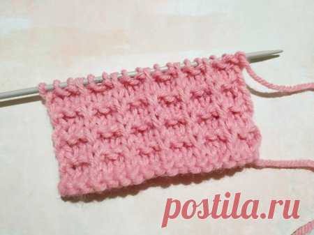 Очень красивый вафельный узор спицами » «Хомяк55» - всё о вязании спицами и крючком