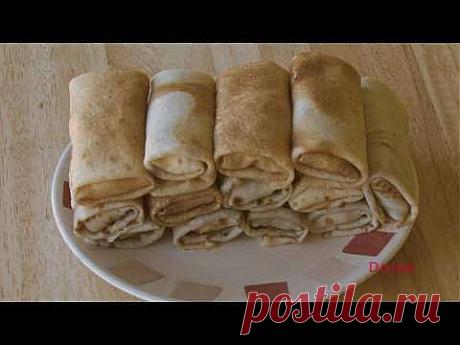 тонкие блины Cooking Russian food - YouTube