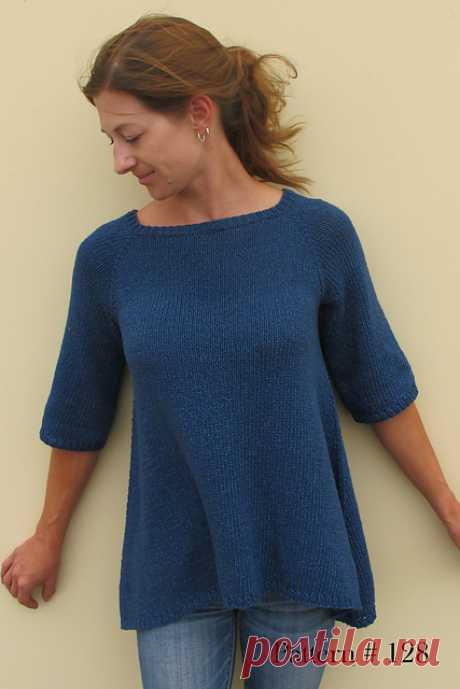 Ravelry: # 128 Top down Trapeze Pullover pattern by Diane Soucy