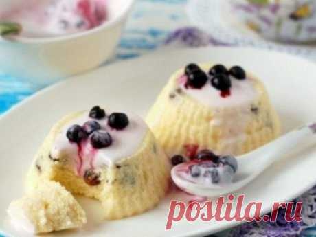 Как приготовить пудинг из творога в микроволновке - рецепт, ингридиенты и фотографии