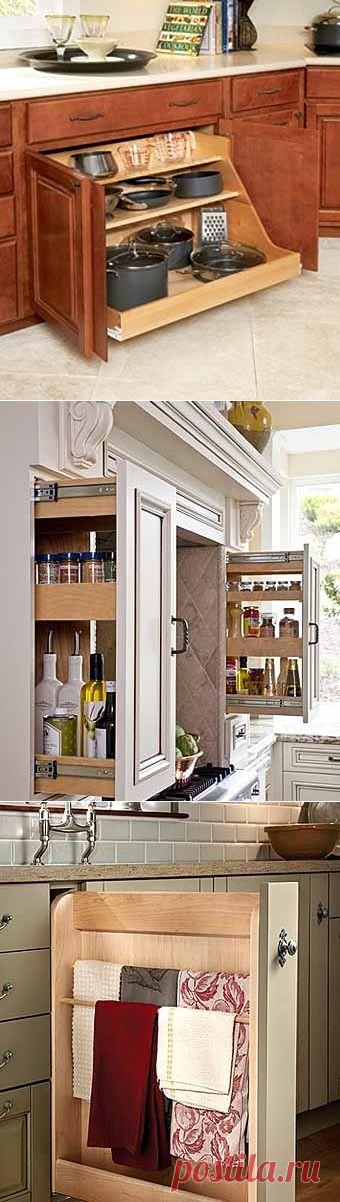 Где хранить посуду на кухне: 12 практичных идей для выдвижных полок - Учимся Делать Все Сами