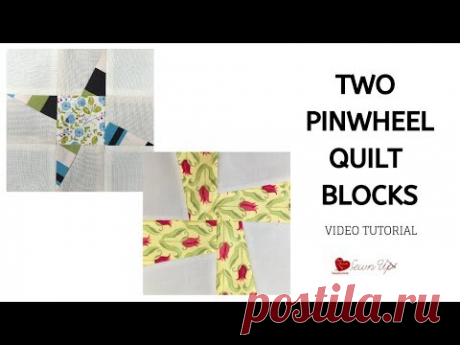 Two cute pinwheel blocks