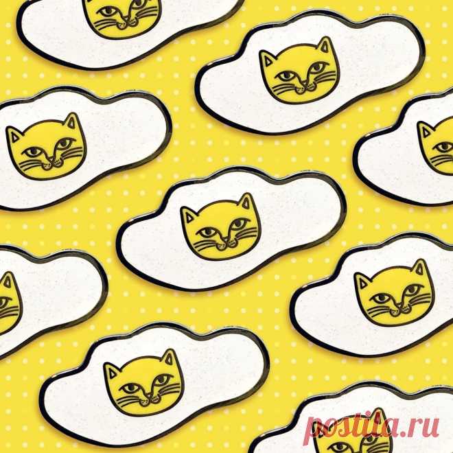 Dana Duncan в Instagram: «Cat eggs! When you mix fried eggs and cats you can't go wrong. Grab a glitter cat egg enamel pin at @pinpalpalooza today at gallery…» 61 отметок «Нравится», 1 комментариев — Dana Duncan (@pink.owlet) в Instagram: «Cat eggs! When you mix fried eggs and cats you can't go wrong. Grab a glitter cat egg enamel pin at…»
