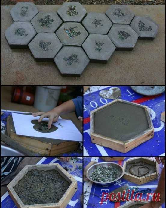 ​Тропинки из бетона и камня