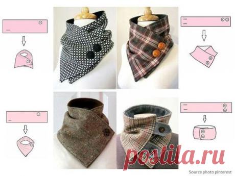 Оригинальные теплые шарфики. Идеи и схемы на заметку