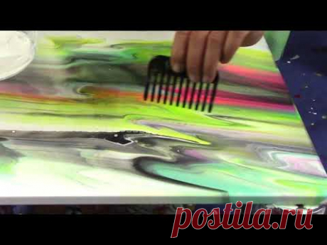 (Fluid350) Техника расчески с силиконом. Акриловое литье!