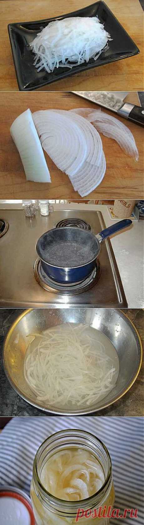 Быстрый маринованный лук / Овощные закуски / TVCook: пошаговые рецепты c
