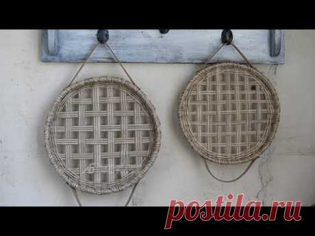 Панно- поднос в стиле Табако баскет (Tobacco baskets)