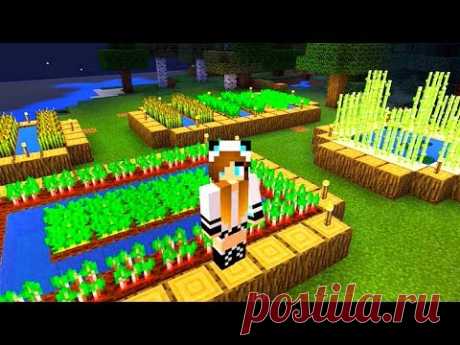 Видео Обзор игры #Minecraft Cтроительство #Майнкрафт Фермы с #лучшаяподружка Света Майнкрафт онлайн