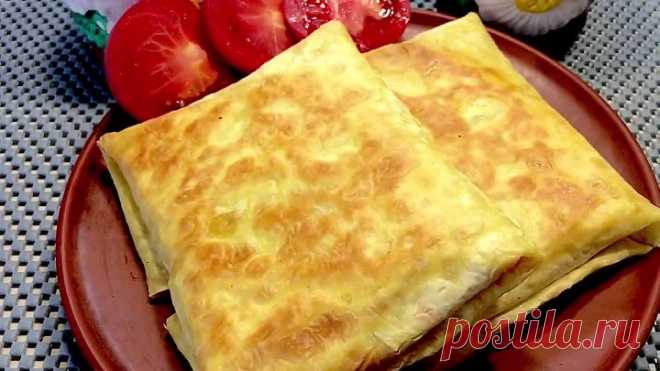Конвертики из лаваша с начинкой