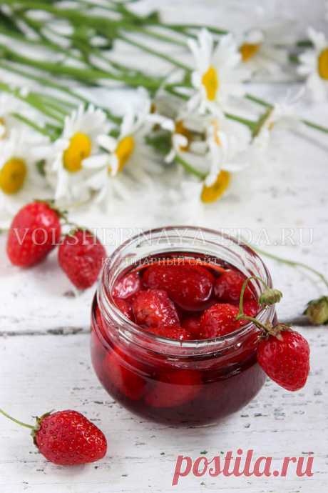 Клубничное варенье без варки ягод