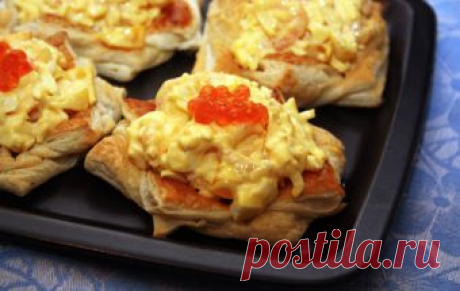 Салат с креветками в тарталетках / Салаты из морепродуктов / TVCook: пошаговые рецепты с фото