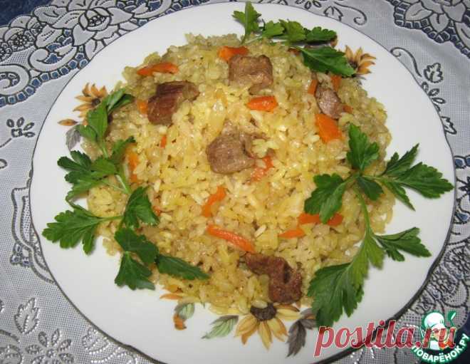 Рассыпчатый плов с тающим мясом – кулинарный рецепт