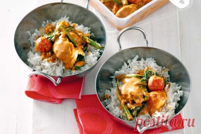 Reduced-fat butter chicken
