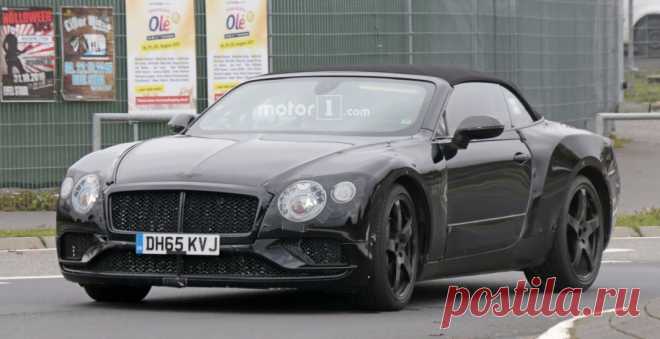 Прототипы нового поколения кабриолета Bentley Continental GT замечены на Нюрбургринге - UINCAR