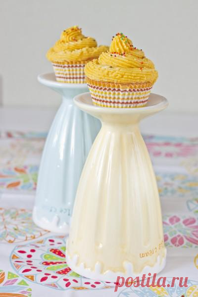 В желтом цвете: Лимонно-имбирные CupCake с белым шоколадом