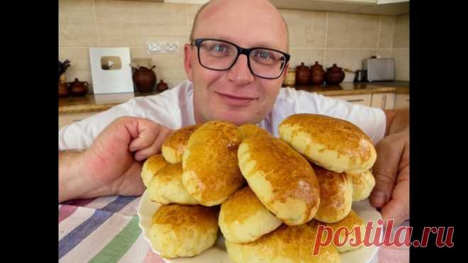 Самое популярное советское тесто для пирожков - "Хрущевское" (ночное). Бабушкины пуховые пирожки с интересной начинкой из куриных потрашков
