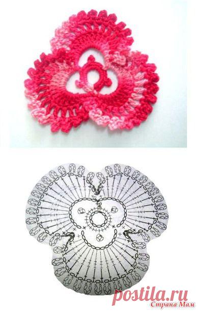 Цветочки и листочки! Для ирландского кружева и украшения! Большая подборка схем! - Страна Мам