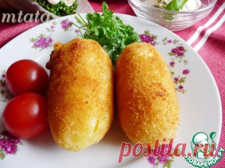 Картофельные крокеты с моцареллой - кулинарный рецепт