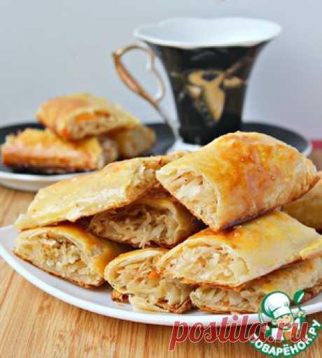 Слоеные плацинды с капустой - кулинарный рецепт