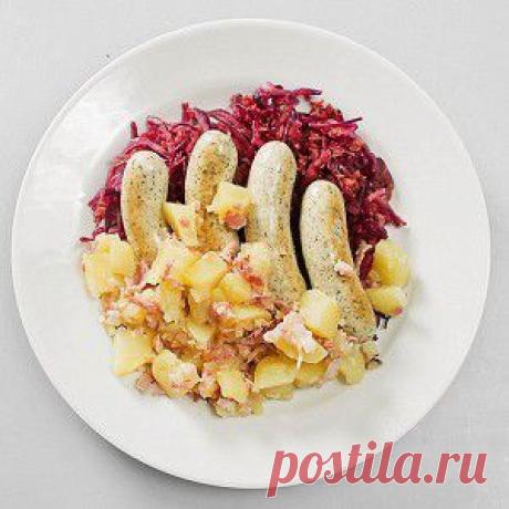 Тушеные мюнхенские колбаски с картофелем в немецком стиле, пошаговый рецепт с фотографиями – немецкая кухня: основные блюда