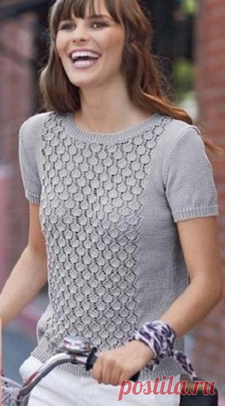Узор для топа спицами