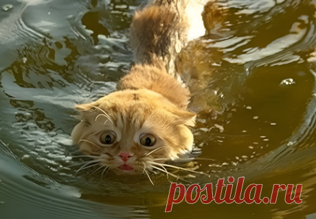 Кошка из последних сил цеплялась за плот, чтобы выжить (рассказ) | Тайган | Дзен