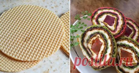 Сладкие рулеты из вафельных коржей: внутри два несложных крема + секретный ингредиент Начинка хорошо пропитывает вафельную основу, и десерт получается очень аккуратным.