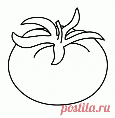 Раскраски томатов (помидоров) скачать или распечатать