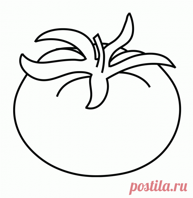 Раскраски томатов (помидоров) скачать или распечатать