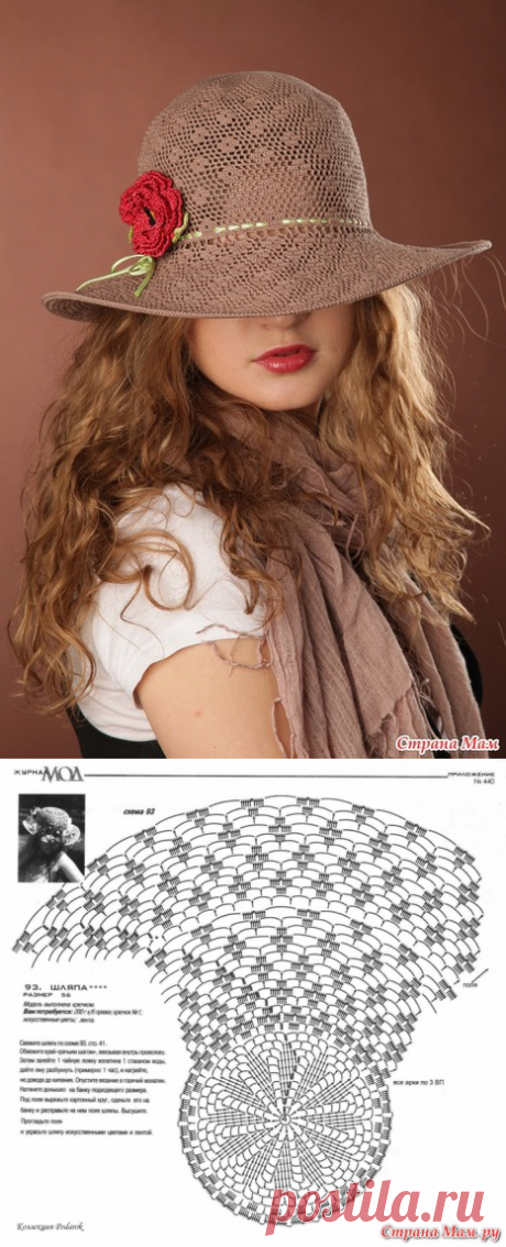 Вязаная шляпка &quot;Сафари&quot;