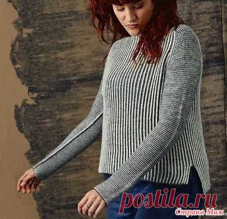 Пуловер Luna от Anna Strandberg. Спицы.