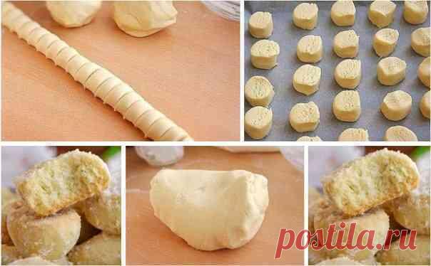 Печенье «Тающий снег» пошаговый рецепт