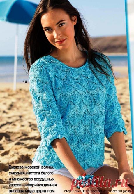 Как хорошо уметь вязать: Пуловер с рельефным узором......