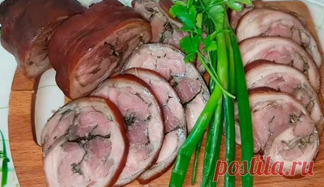 Вкуснейшая ветчина из рульки. Восхитительный вкус, нежнейшее мясо, а какой аромат! — Сад Заготовка