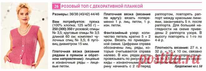 Идеально на природу! Летние легкие топы со схемами и описанием вязания | Рукоделие Светлана Лосева Вязание | Дзен