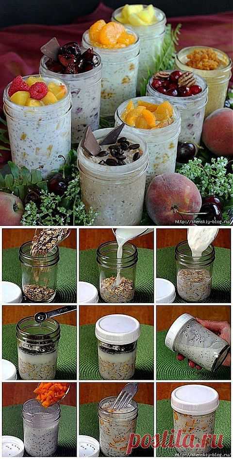 ЛЕНИВАЯ ОВСЯНКА В БАНКЕ: ЗДОРОВЫЙ БЫСТРЫЙ ЗАВТРАК И ТАКОЙ ВКУСНЫЙ. | Познавательный сайт ,,1000 мелочей"