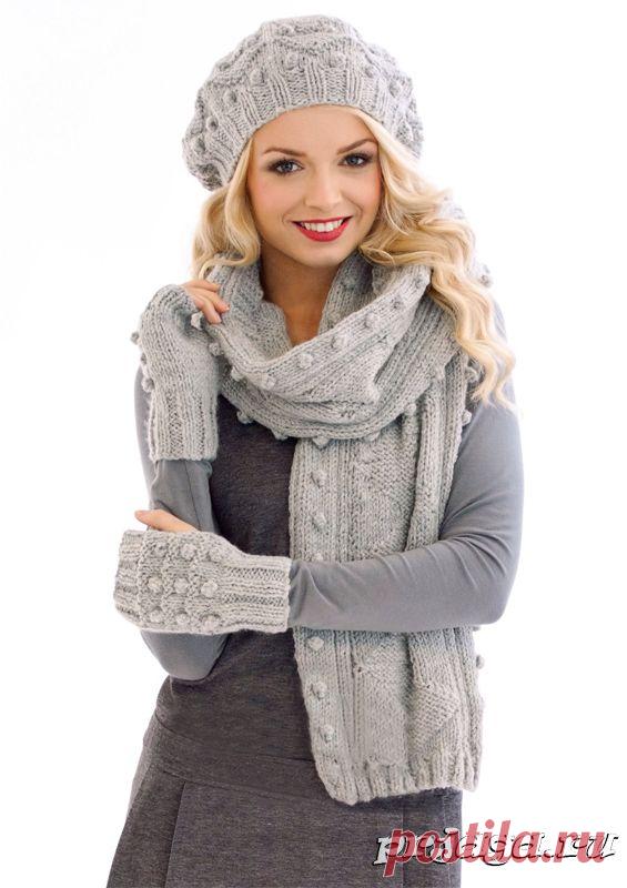 Женская шапка и берет спицами или крючком