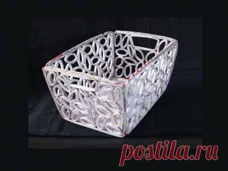 How To Make Basket From Newspaper