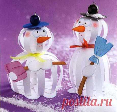 Бумажный новогодние украшения. Схемы