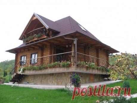 Уютный деревянный дом фото