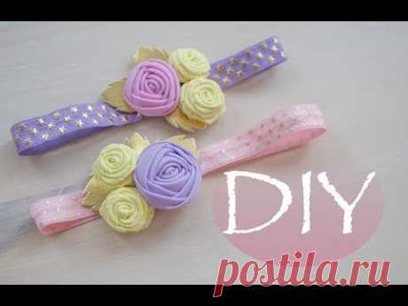 Цветы из фоамирана в технике канзаши DIY Tsvoric