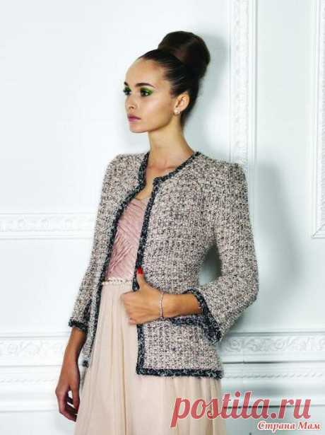 Вяжем жакеты в стиле Шанель спицами и крючком. | Вязаный смак! Пульс Mail.ru