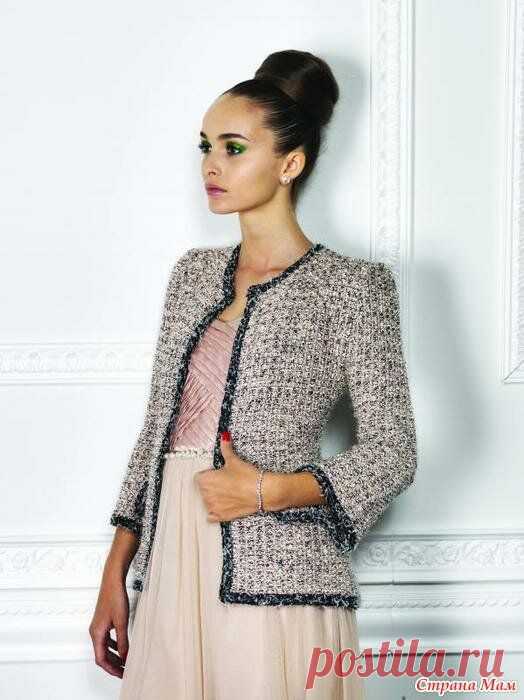 Вяжем жакеты в стиле Шанель спицами и крючком. | Вязаный смак! Пульс Mail.ru