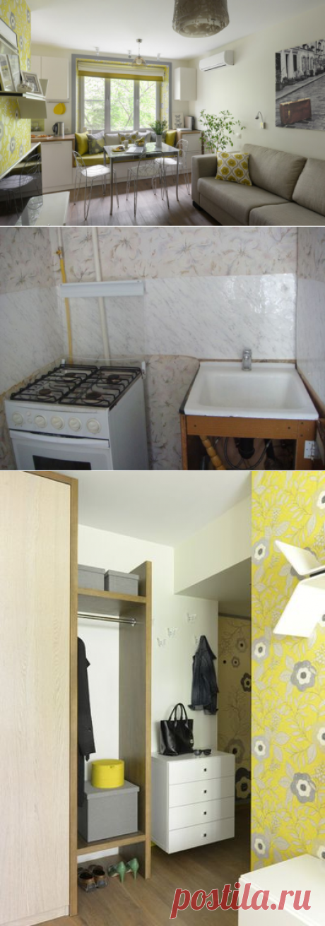 Houzz тур: Солнце круглый год на 23-х метрах московской квартиры-студии