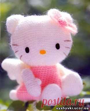Амигуруми «Hello Kitty-ангел» - Амигуруми схемы вязания - ВЯЗАНИЕ СПИЦАМИ, КРЮЧКОМ - Бесплатные схемы вышивки крестиком