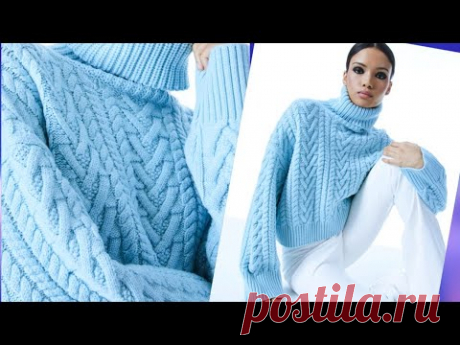 Невероятной 😍красоты! Супер свитер подробно как вязать